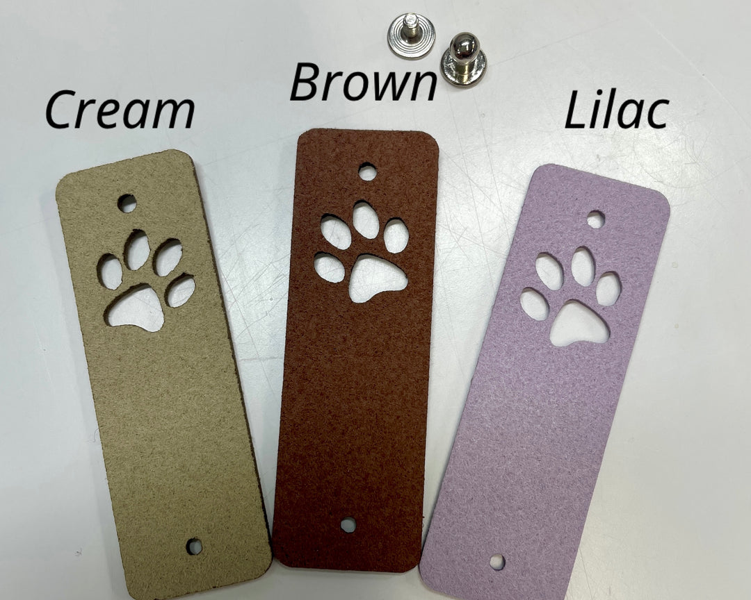 Tag avec rivet (Empreinte de chat)