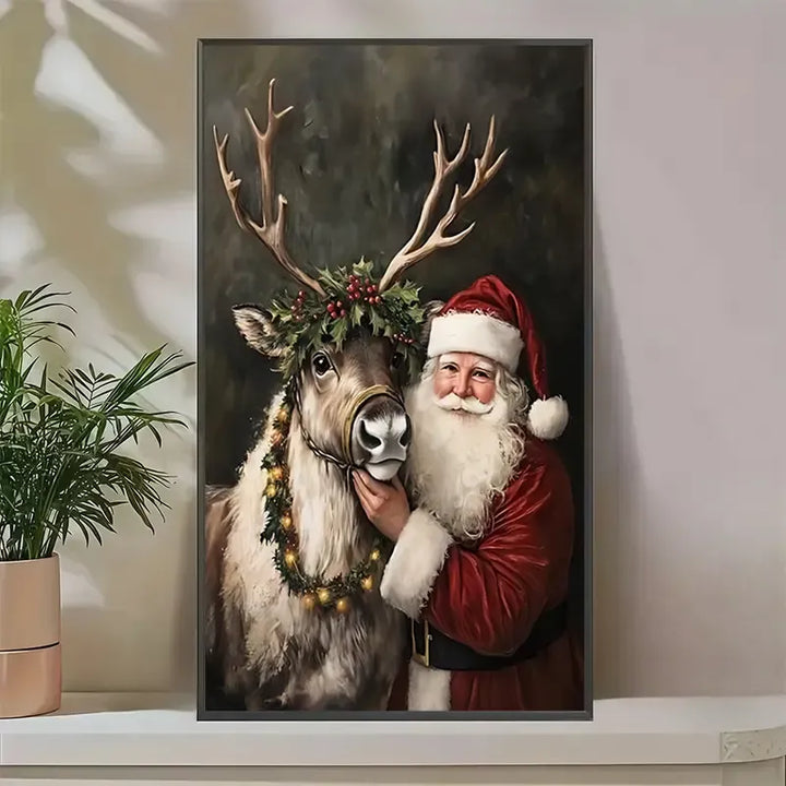 Peinture à diamant  #139  40cm x 70cm Père Noel