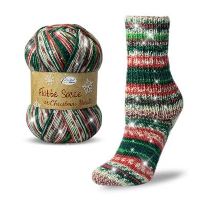 Flotte Sock Metallic Christmas 4ply