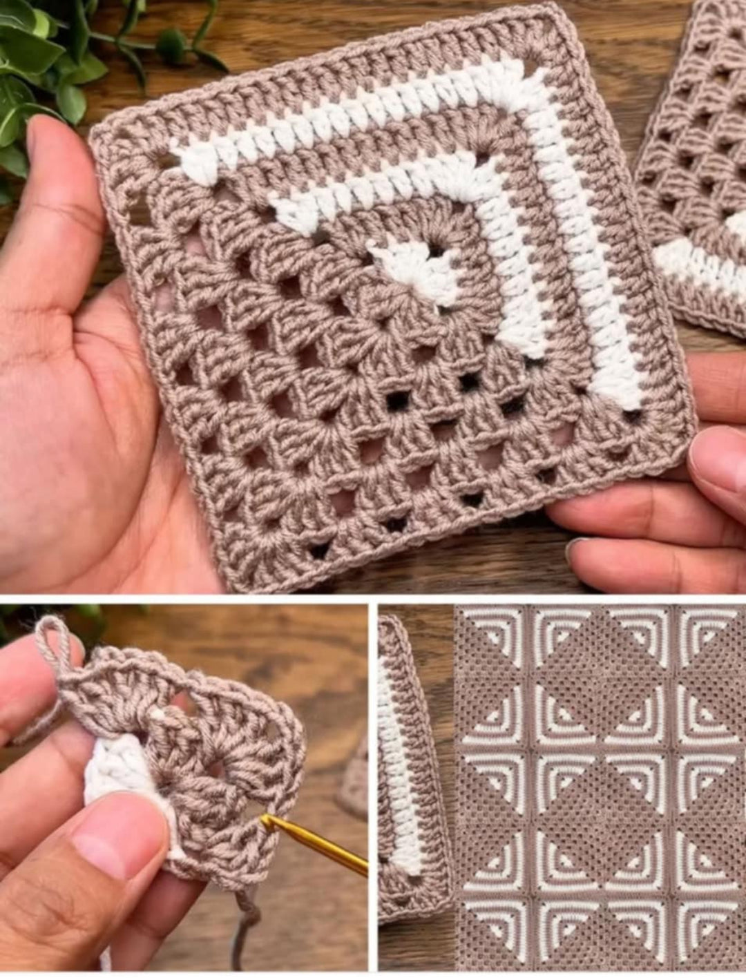 Apprenez à crocheter une doudou en Granny Squares.