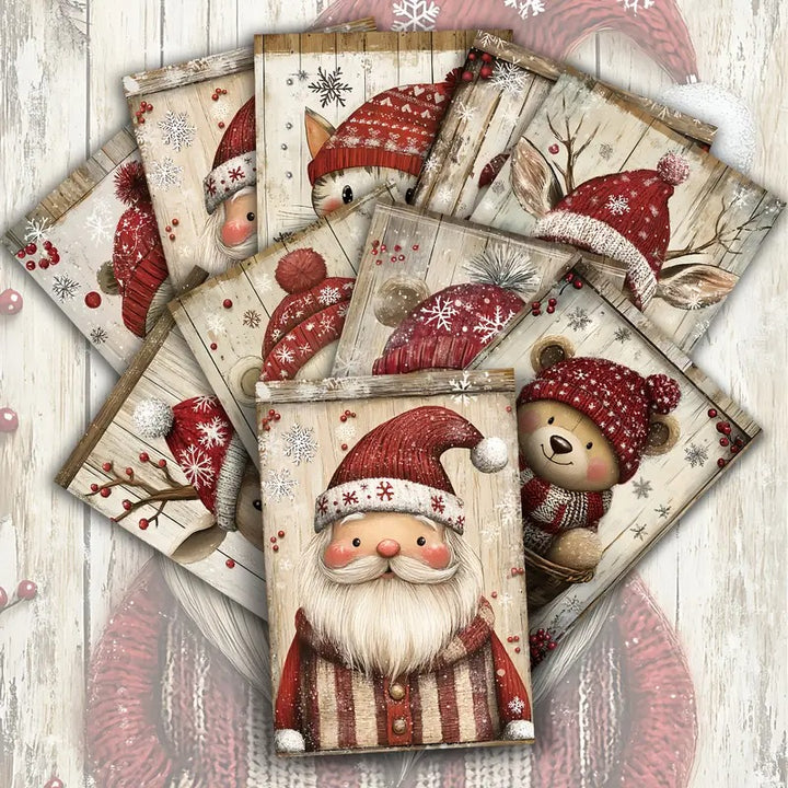 20 Cartes de style postale en blanc.