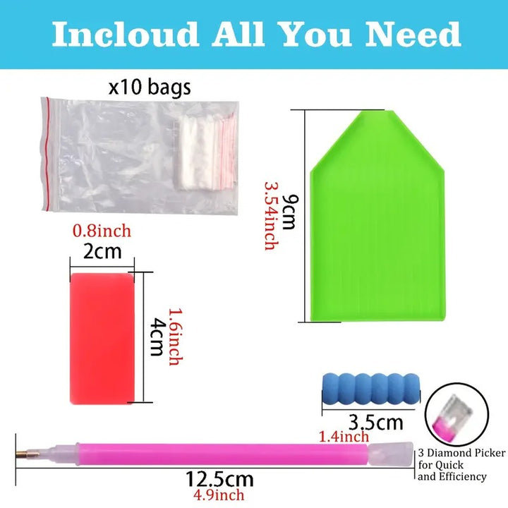 Peinture à diamant #2 20cmx30cm Monstera