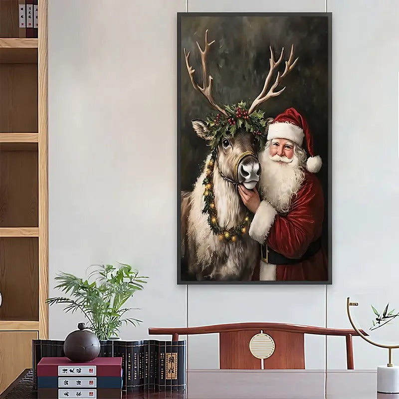 Peinture à diamant  #139  40cm x 70cm Père Noel