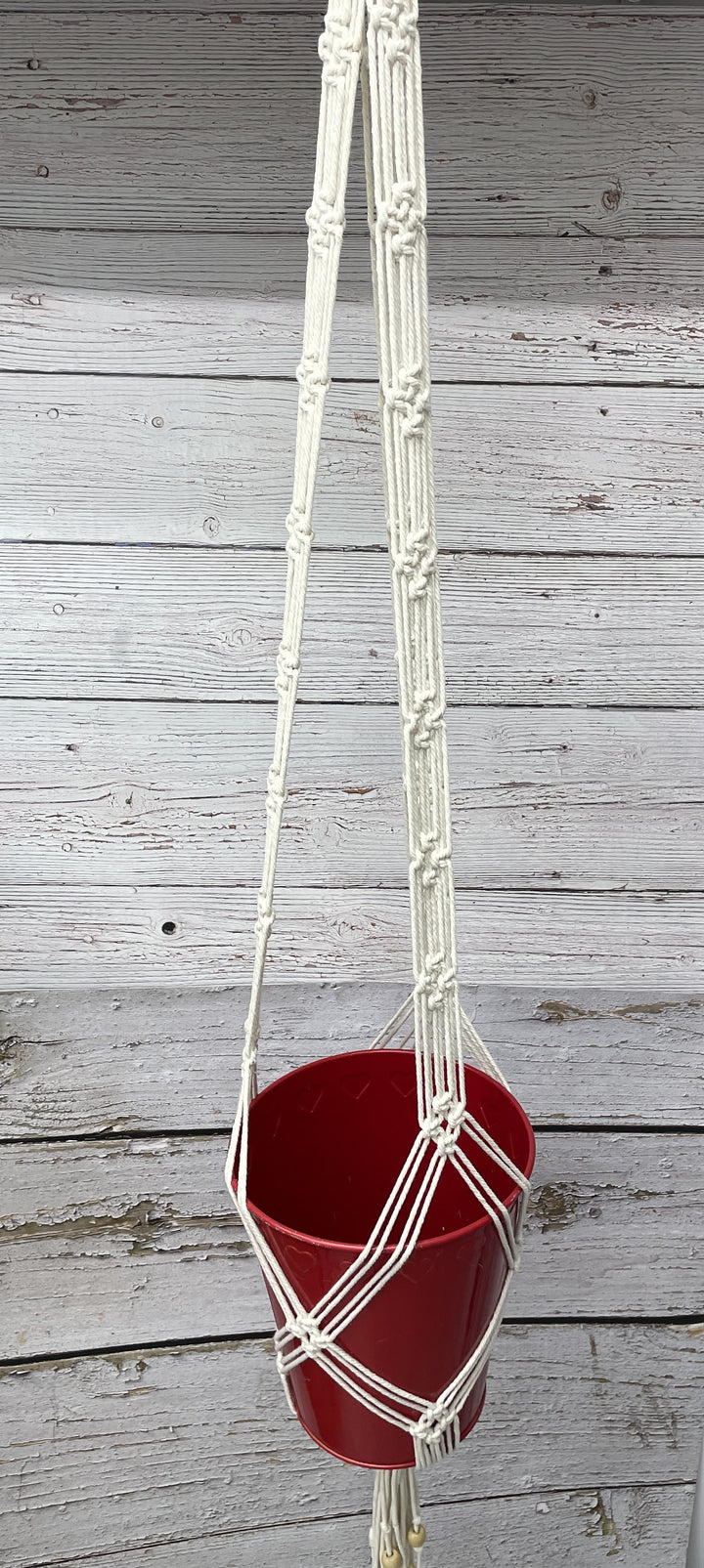 Jardiniere en macramé