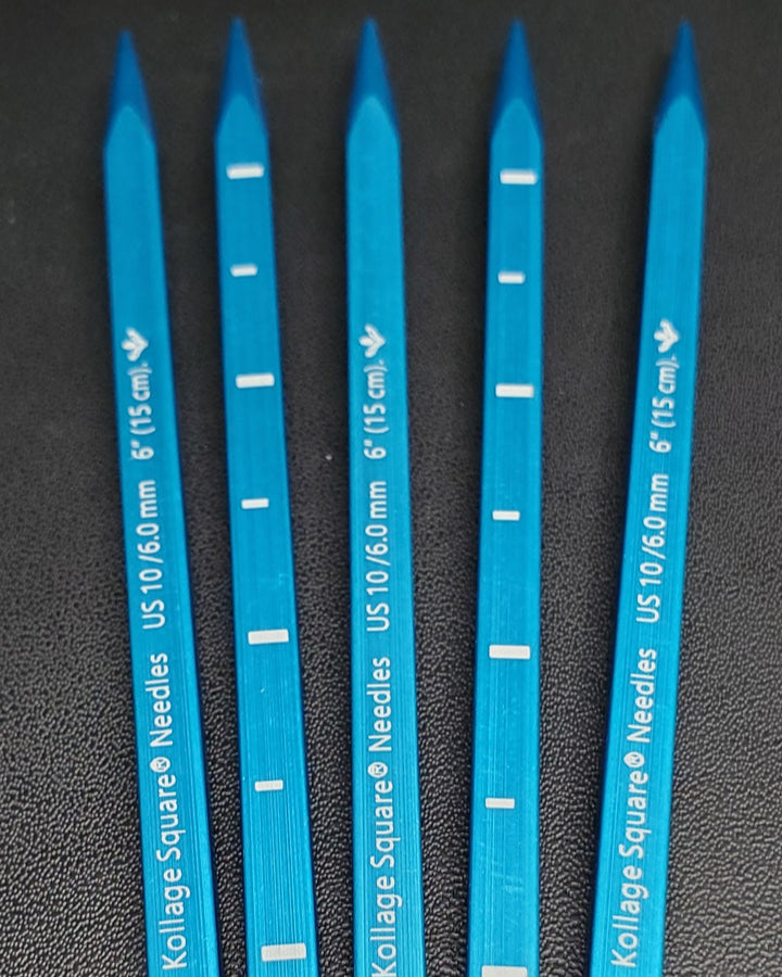 Aiguilles Double pointes de Kollage 6’’ (15cm) Bleu