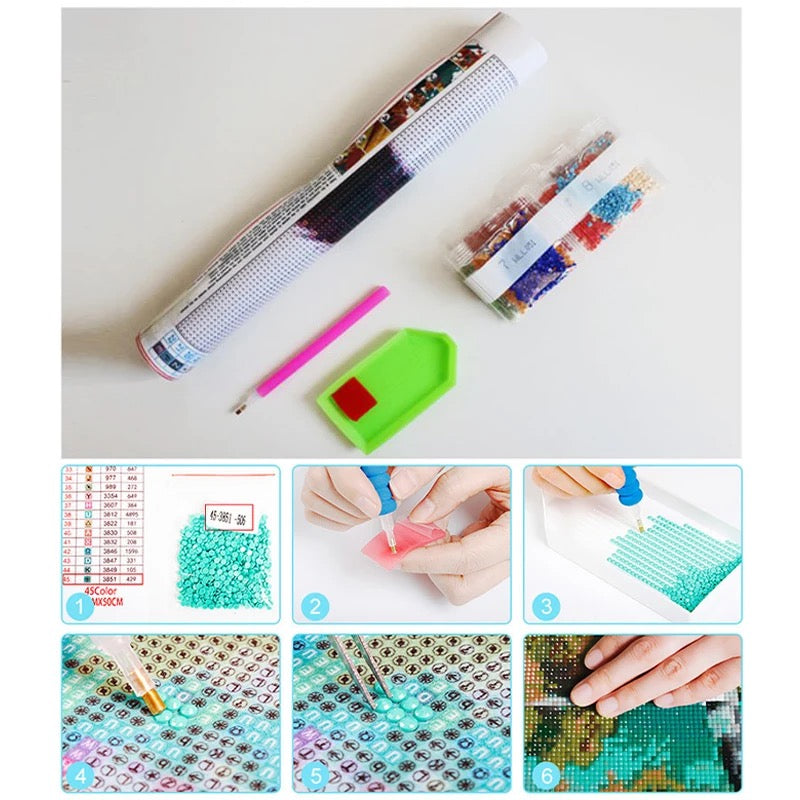 Peinture à diamant #53 40cmx40cm Galerie d'automne