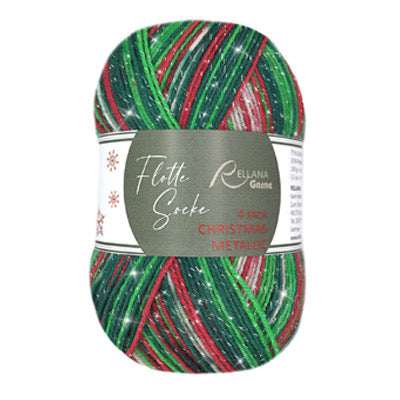 Flotte Sock Metallic Christmas 4ply Edition 2025 Relnalla Garne