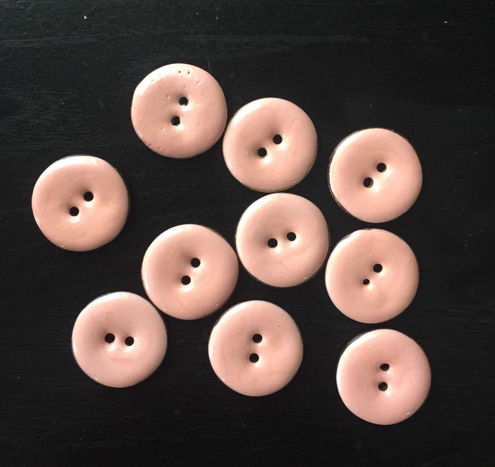 2 boutons en noix de coco (25mm)