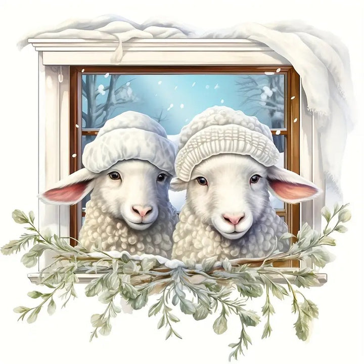 Peinture à diamant #6 20cm x 20cm  Agneaux