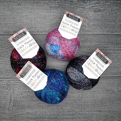 Sock Twins Crazyball par Estelle Yarns