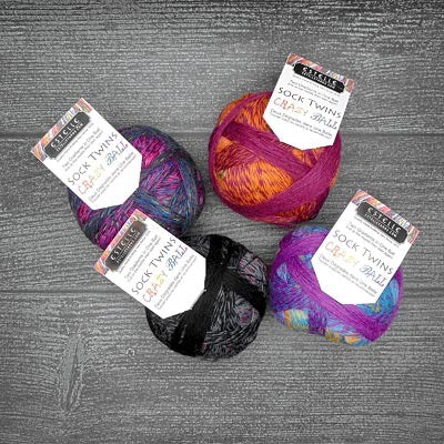 Sock Twins Crazyball par Estelle Yarns