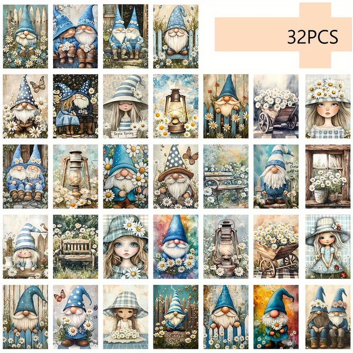 32 Cartes postale en blanc.