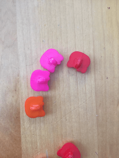 10 boutons Hello Kitty (12mm)