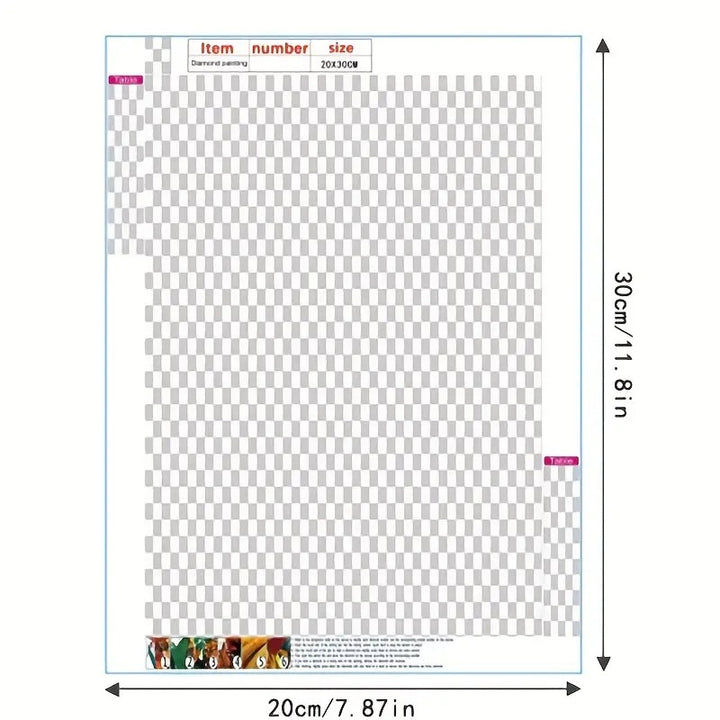 Peinture à diamant #7 30cm x 40cm Violettes Africaines