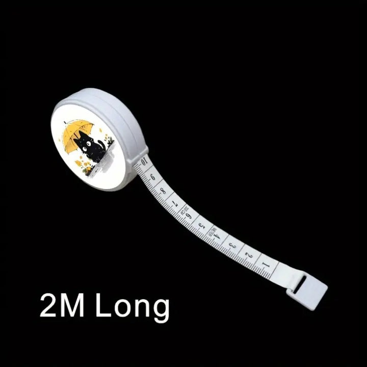 Ruban à mesurer chat sous la pluie