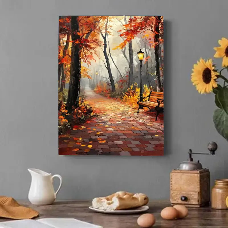 Peinture à diamant #92 30cmx40cm Parc en automne