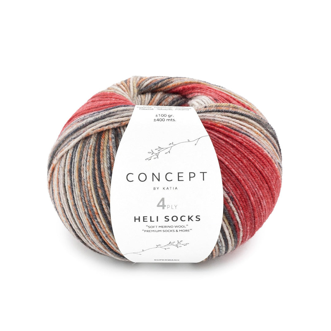 Heli Socks 4 ply de Katia Concept
