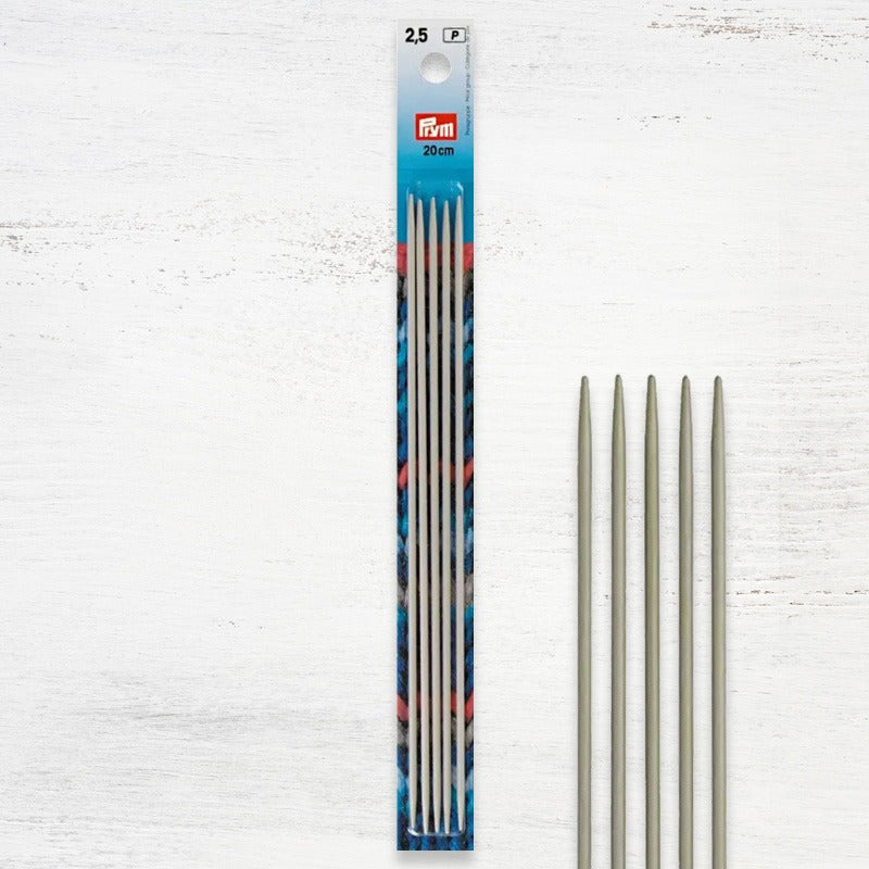 5 Aiguilles doubles pointes 20 cm de Prym