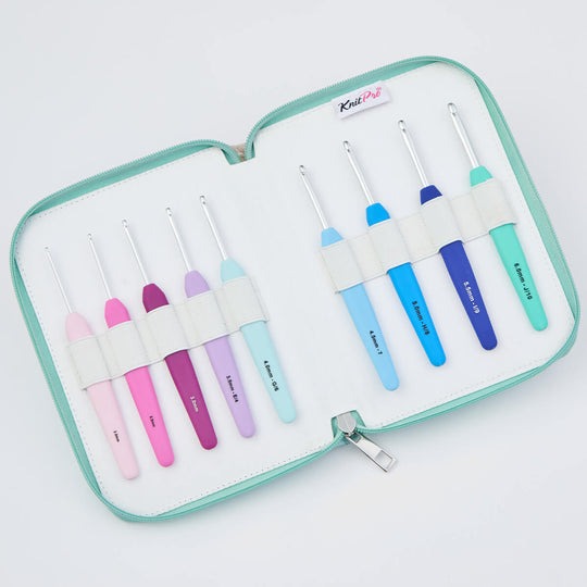 Ensemble de crochets ergonomiques Waves Deluxe de Knitter's Pride