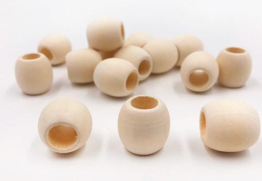 Perles de bois 16mm x 16mm