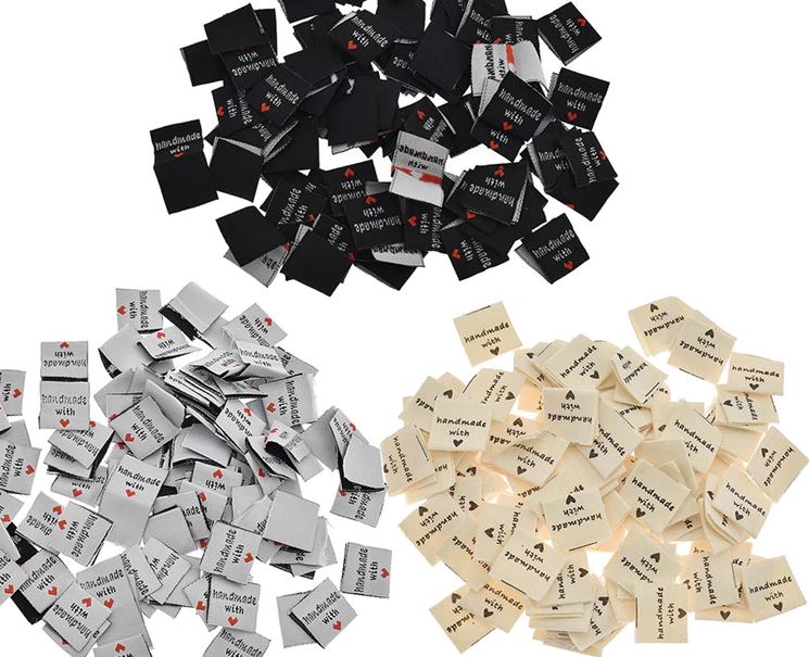 10 étiquettes en tissus