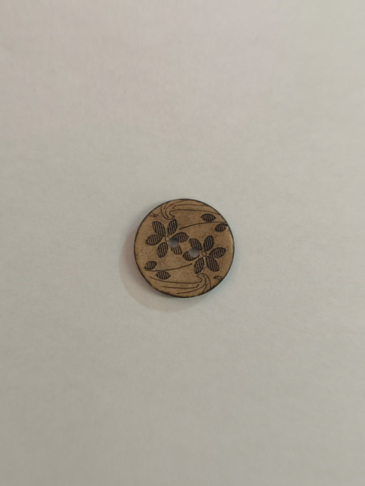 2 boutons de bois à 2 ou 4 trous (20mm)