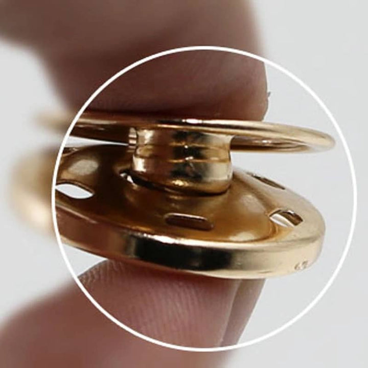 5 boutons-pression 17mm ou 19mm