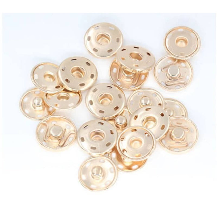 5 boutons-pression 17mm ou 19mm