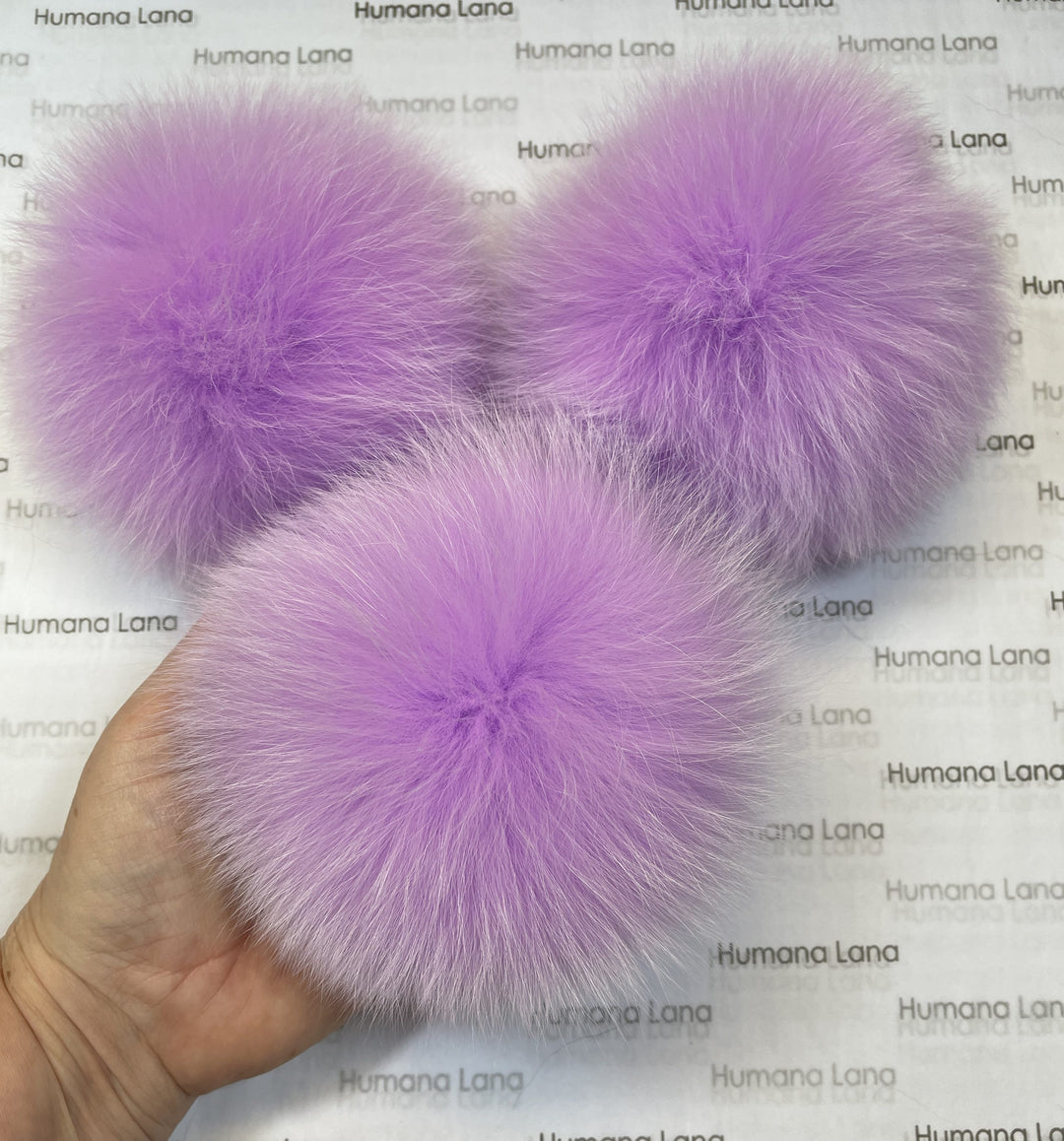 Pompons de renard Lilas