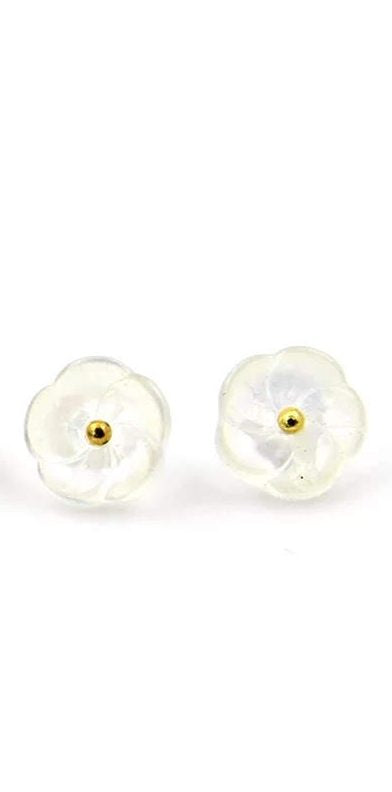 5 boutons en acrylique bouton de fleur (1cm)