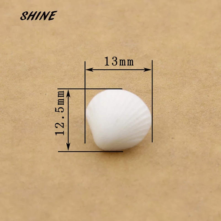 4 boutons en acrylique coquillage