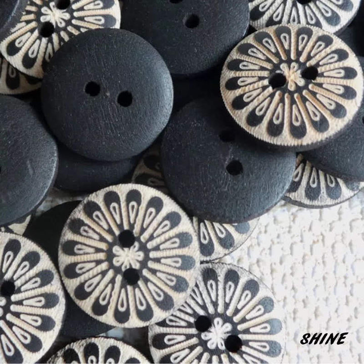 5 Boutons à 4 trous (15mm)