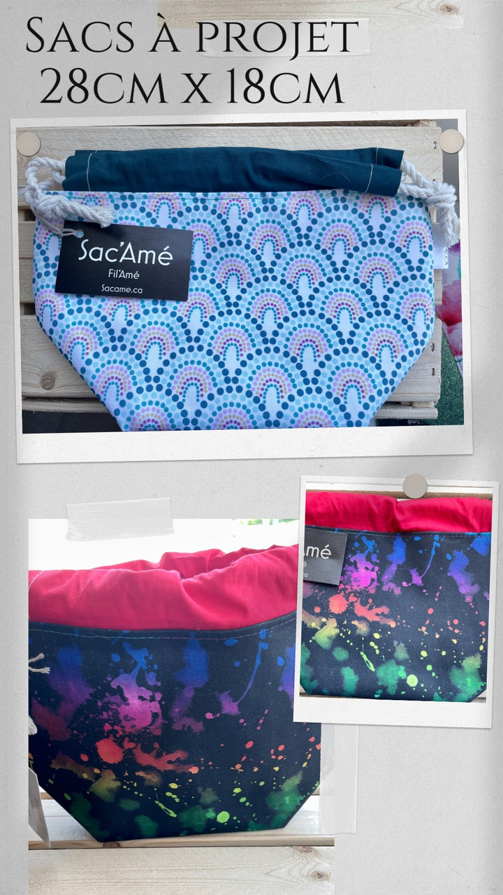 Sac à tricot 28cmx18cm