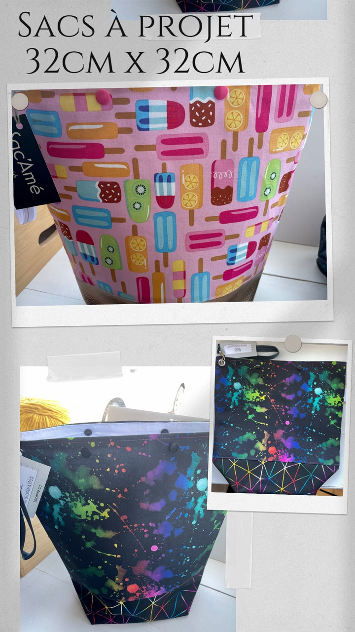 Sac à tricot 32cmx32cm