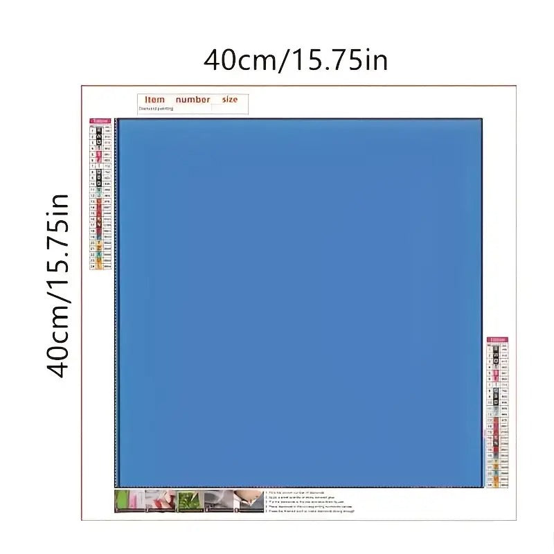 Peinture à diamant #123  40cm x 40cm Femme