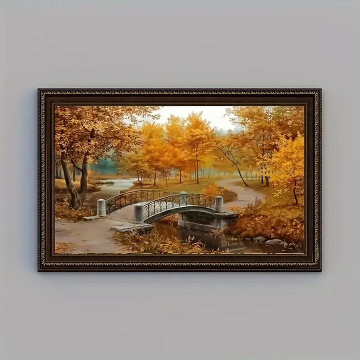 Peinture à diamant #126  40cm x 50cm Automne dans un parc