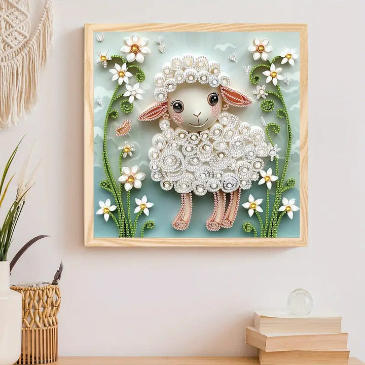 Peinture à diamant #92 30cmx30cm mouton