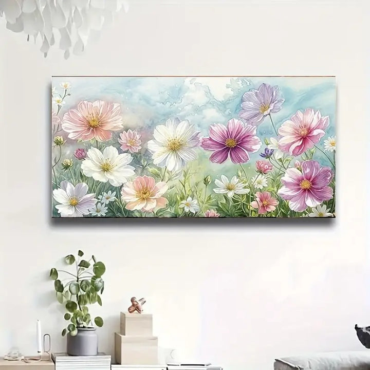 Peinture à diamant #97 40cm x 80cm Fleurs de pavot