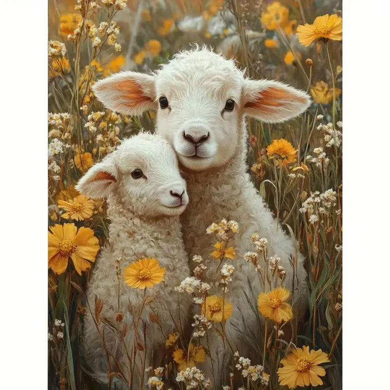 Peinture à diamant #66 30cmx40cm Moutons