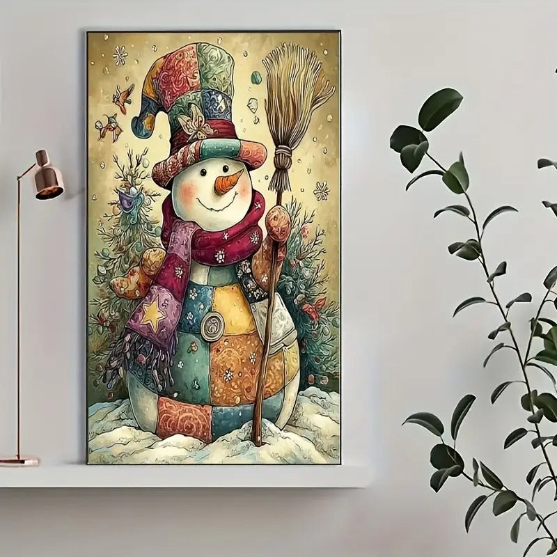 Peinture à diamant  #138  40cmx50cm Bonhomme de neige