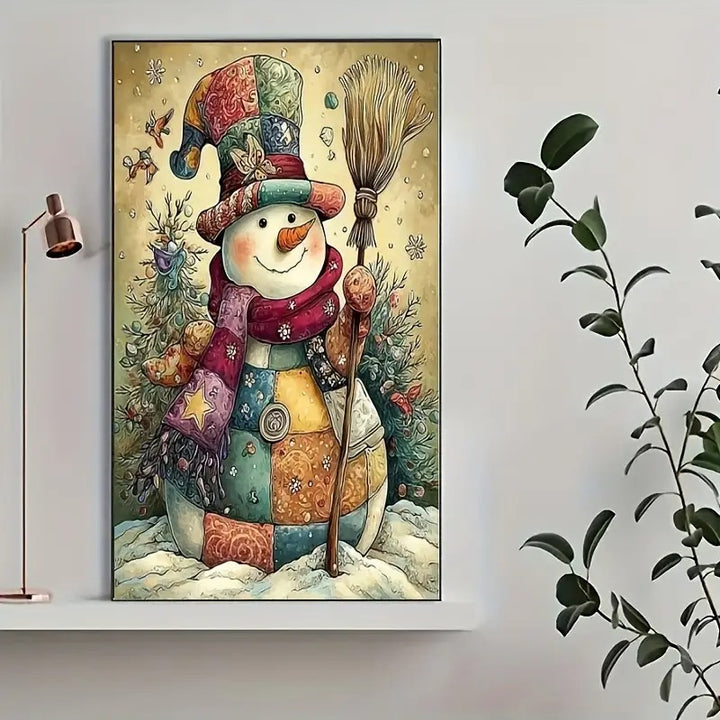 Peinture à diamant  #138  40cmx50cm Bonhomme de neige