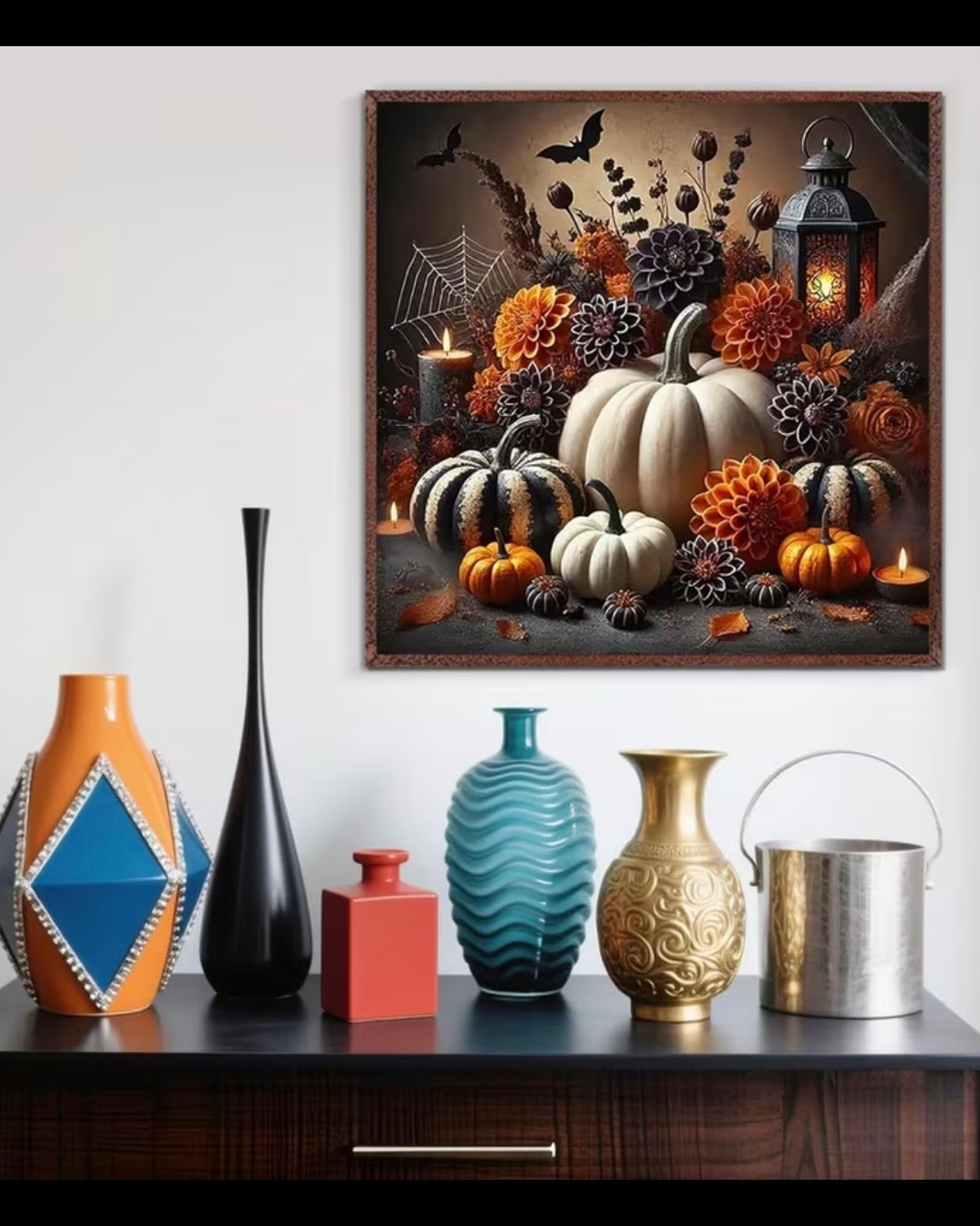 Peinture à diamant #78 40cmx40cm Citrouilles