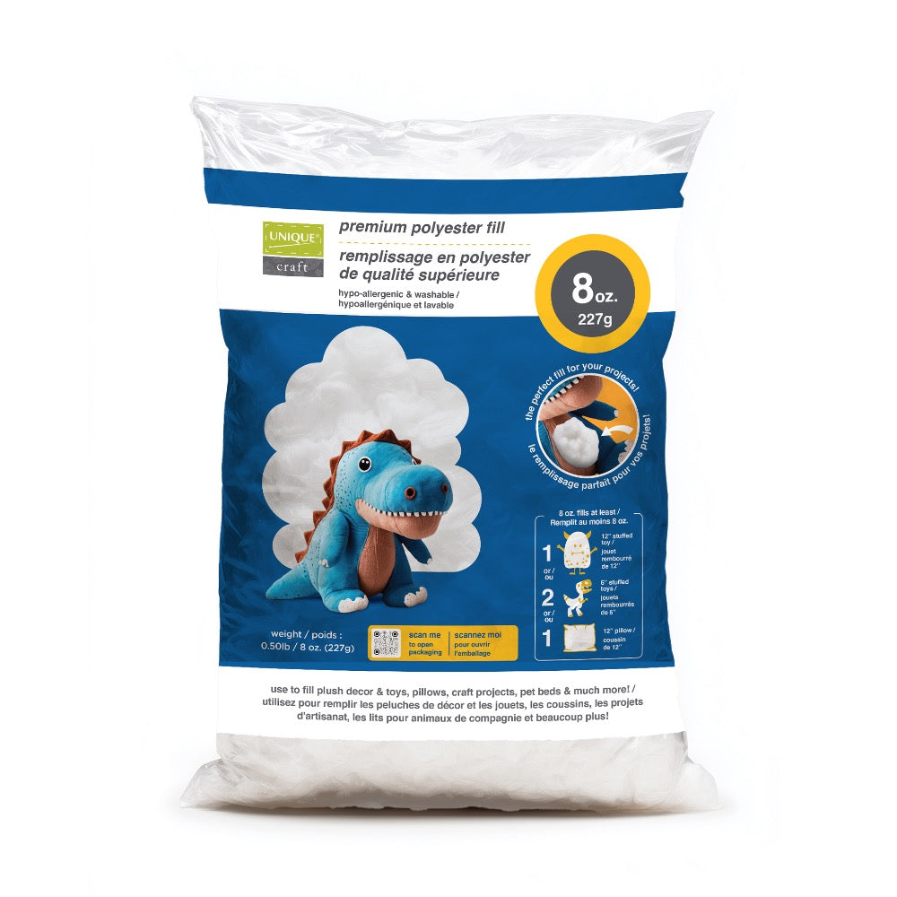 Bourre UNIQUE CRAFT Premium Polyester 8oz (227g)