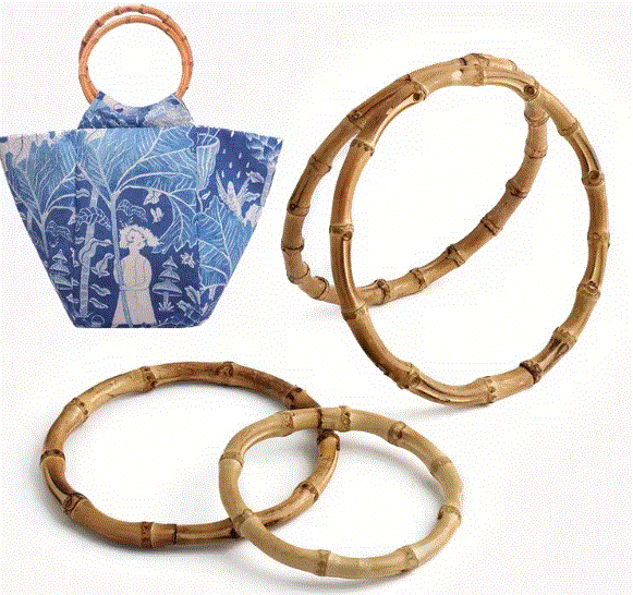 Anneaux en bambou pour sac