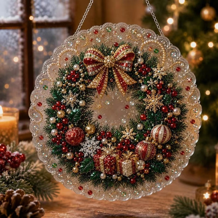 Couronne de Noel . Peinture à diamant #98 (25cm)