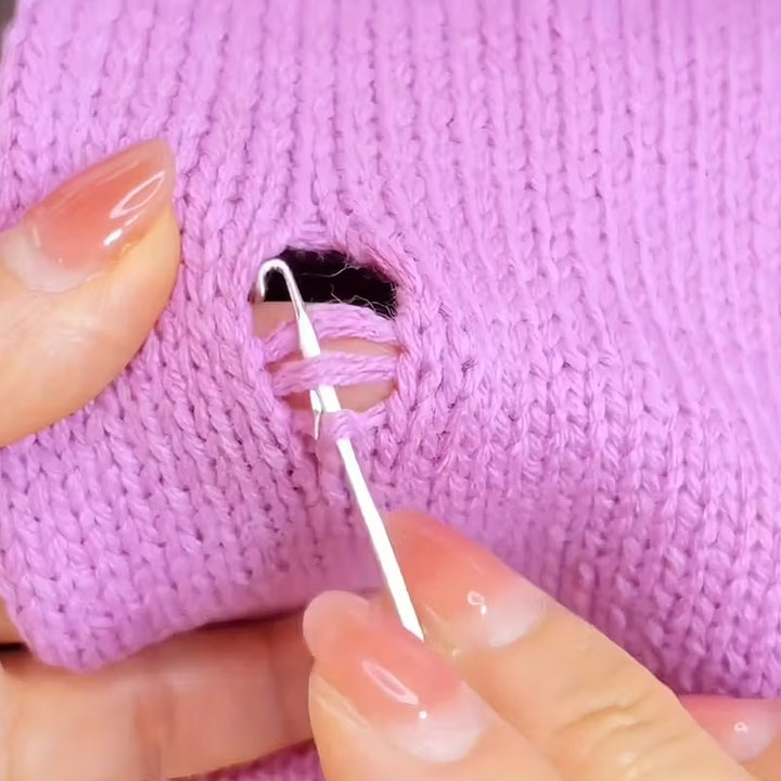 Crochets rattrape maille. KIT DE 7 crochets