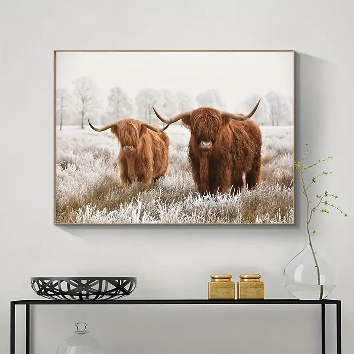 Peinture à diamant #73 40cmx50cm Vache Highland