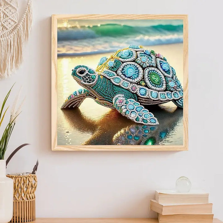 Peinture à diamant #96 30cm x 30cm  Tortue