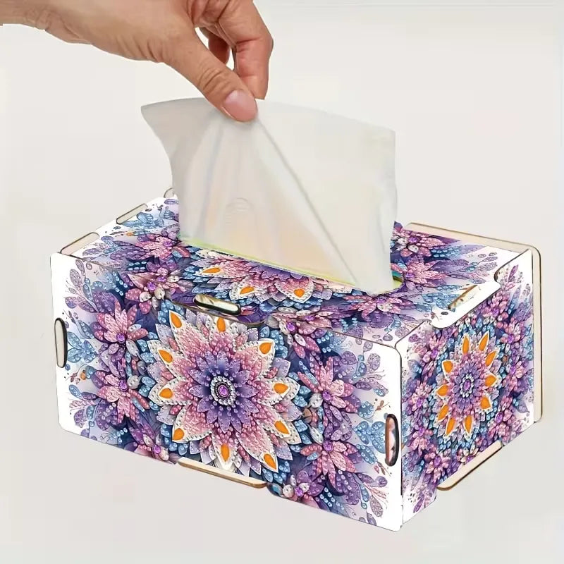 Boite de Kleenex décorative .Peinture à diamant #192