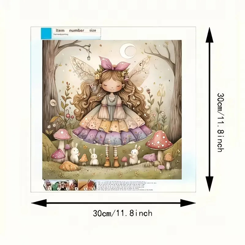 Peinture à diamant #1  30cm x 30cm Jeune Elfe